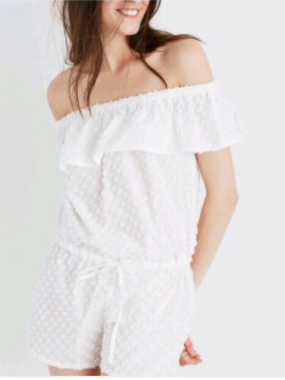 Madewell Beach Ruffle Romper